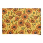 Oranje papaver kussensloop (Voorkant-Links)