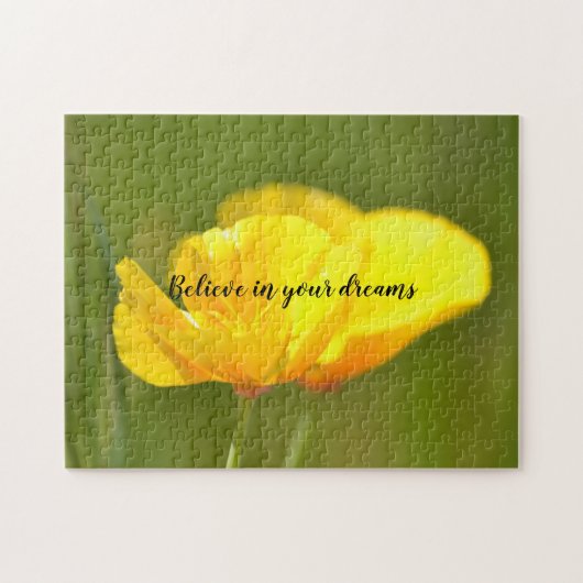 Oranje papaver legpuzzel (Horizontaal)