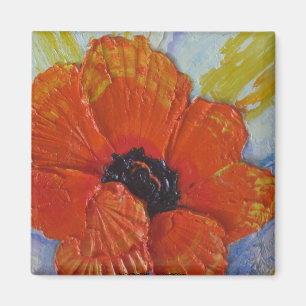 Oranje papaver Magnet