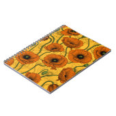Oranje papaver notitieboek (Linkerzijde)