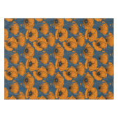 Oranje papaver op donkerblauw tafelkleed (Voorkant (Horizontaal))