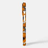 Oranje papaver op wit Case-Mate iPhone case (Achterkant / Links)