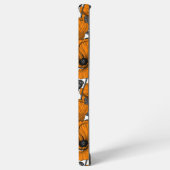 Oranje papaver op wit samsung galaxy hoesje (Linkerkant)