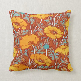 Oranje papaver ~ Sierkussen / kussen