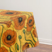 Oranje papaver tafelkleed (Voorbeeld)