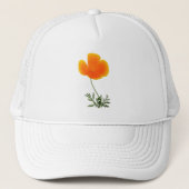 oranje papaver trucker pet (Voorkant)