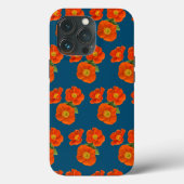 Oranje papaverbloemen Case-Mate iPhone case (Achterkant)