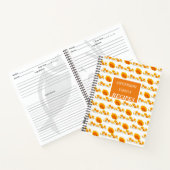 Oranje papavers bergen rond Notitieboek (Binnen)