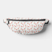 Oranje papavers op witte Fanny Pack Heuptasje (Liggend)