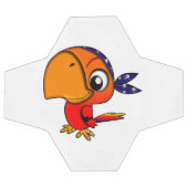 Oranje papegaai cartoon voetbal (Enkel)