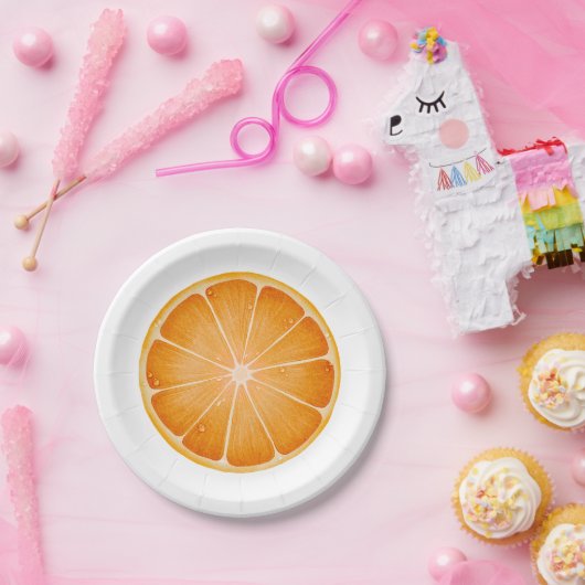 Oranje Papier Bord (Feest)