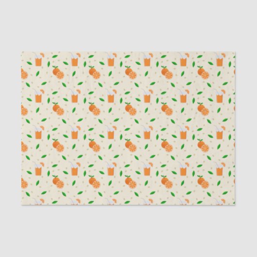 Oranje papier voor het aftappen van cadeautjes (Voorkant)
