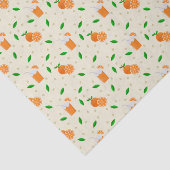 Oranje papier voor het aftappen van cadeautjes (Detail)