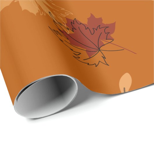 Oranje papier voor het ompakken van bladzijden (Rol Hoek)