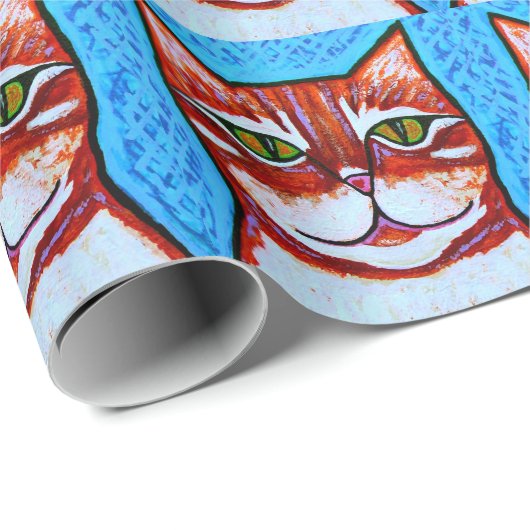 Oranje papier voor het ompakken van kattenpapier (Rol Hoek)