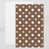 Oranje papier voor kruisingen en vierkantjes (Voorkant / Achterkant)