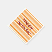 Oranje papierstrips servetten (Hoek)