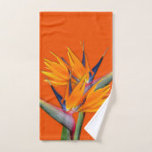 Oranje paradijsvogelhanddoekset bad handdoek (Handdoek)