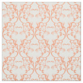 Oranje parisian Damask Pattern Fabric Stof (Swatch)