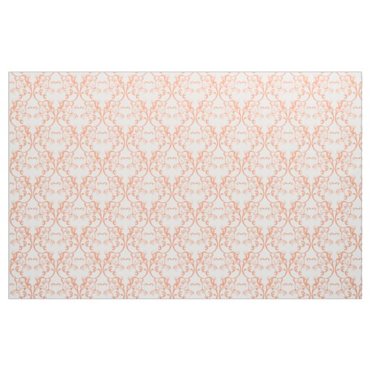Oranje parisian Damask Pattern Fabric Stof (Fat Quarter)