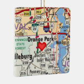 Oranje Park FL-kaart Keramisch Ornament (Rechts)