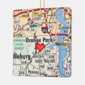 Oranje Park FL-kaart Keramisch Ornament (Links)