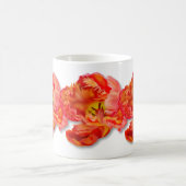 Oranje Parrot Tulip Digital Art ontvlammen Koffiemok (Center)