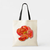 Oranje Parrot Tulip Digital Art ontvlammen Tote Bag (Achterkant)