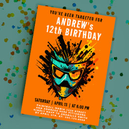 Oranje partij voor kleurrijke schildpad kaart