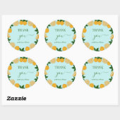 Oranje Party Fruit Fresh Baby cadeau Ronde Sticker (Vel)