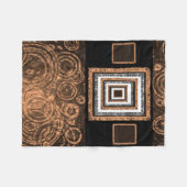 oranje pasleydeklaag fleece deken (Voorkant (Horizontaal))