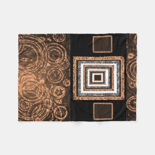 oranje pasleydeklaag fleece deken (Voorkant (Horizontaal))