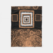 oranje pasleydeklaag fleece deken (Voorkant)