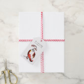 Oranje patrijs Schattige met de hand geïllustreerd Cadeaulabel (Met Touw)