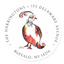 Oranje patrijs Schattige met de hand geïllustreerd