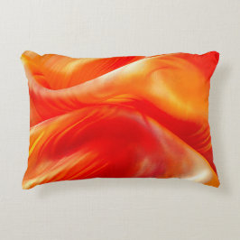 Oranje patroon accent kussen