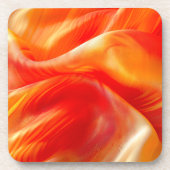 Oranje patroon bier onderzetter (Voorkant)