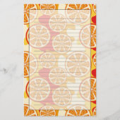 Oranje patroon briefpapier (Voorkant)