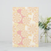 Oranje patroon briefpapier (Staand voorkant)