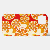 Oranje patroon Case-Mate iPhone case (Achterkant (horizontaal))