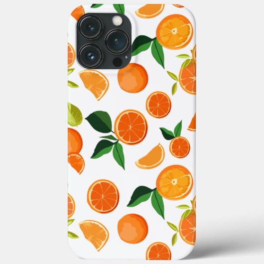 Oranje patroon Case-Mate iPhone case (Achterkant)