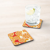 Oranje patroon drankjes onderzetter (Rechterzijde)