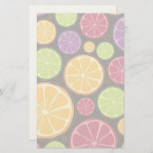 Oranje patroon en achtergrond briefpapier (Voorkant / Achterkant)