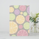 Oranje patroon en achtergrond briefpapier (Staand voorkant)