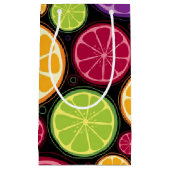 Oranje patroon en achtergrond klein cadeauzakje (Voorkant)