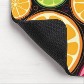 Oranje patroon en achtergrond muismat (Hoek)