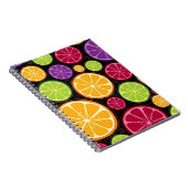 Oranje patroon en achtergrond notitieboek (Rechterzijde)