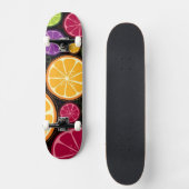 Oranje patroon en achtergrond persoonlijk skateboard (Voorkant)