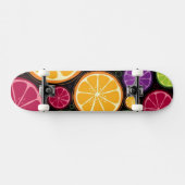 Oranje patroon en achtergrond persoonlijk skateboard (Horizontaal)