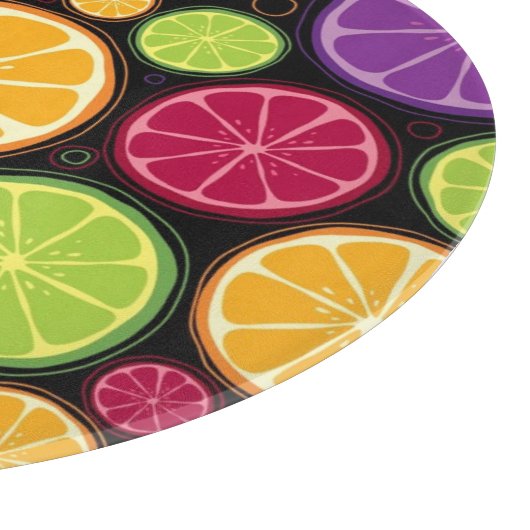 Oranje patroon en achtergrond snijplank (Hoek)